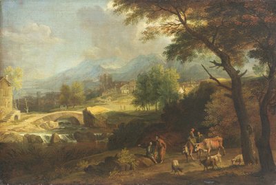 Pastori in un paesaggio da Joachim Franz Beich